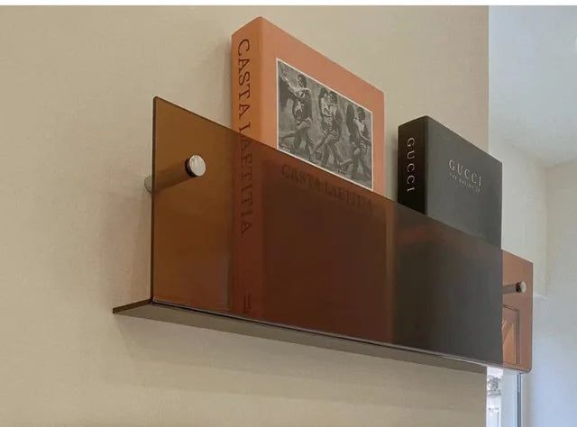 Transparante Acryl Wandplank Voor Tijdschriften & Stijlvolle Opbergruimte