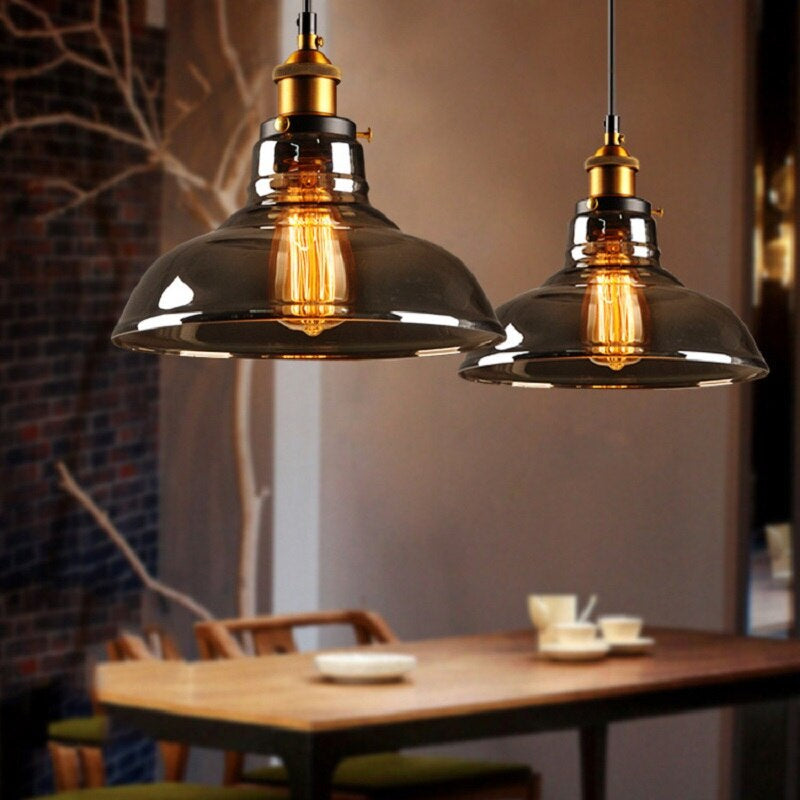 Vintage Hanglamp Van Antiekglas | Industrieel & Art Deco Design