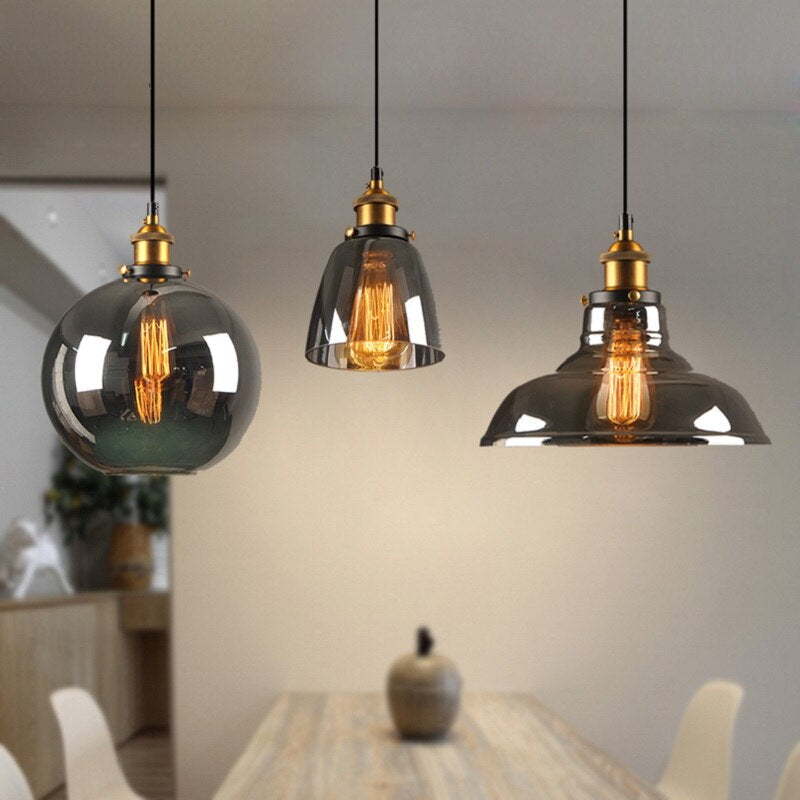 Vintage Hanglamp Van Antiekglas | Industrieel & Art Deco Design