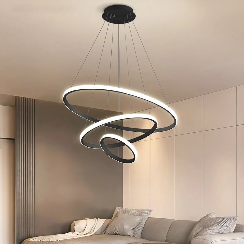 Moderne Plafondlamp Met 3 Dimbare Lichtstanden En Elegant Ringdesign