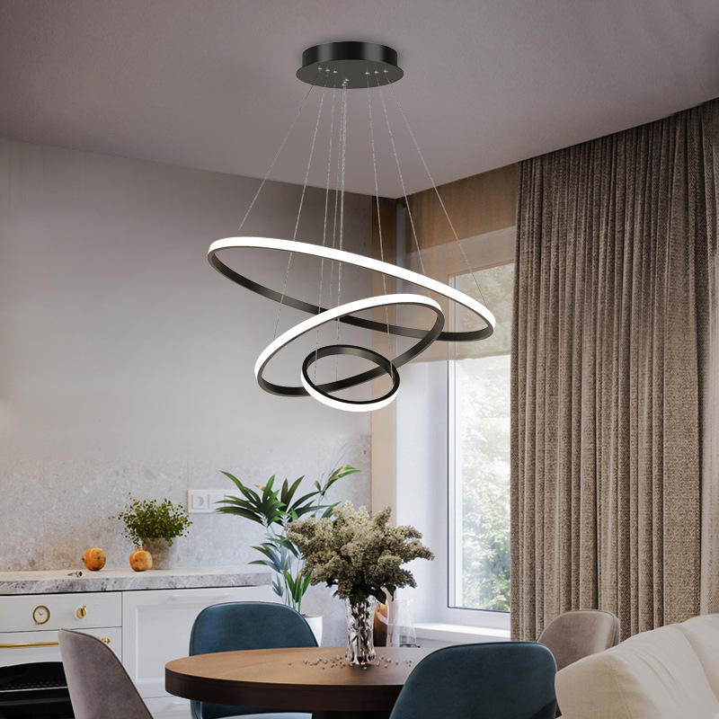 Moderne Plafondlamp Met 3 Dimbare Lichtstanden En Elegant Ringdesign