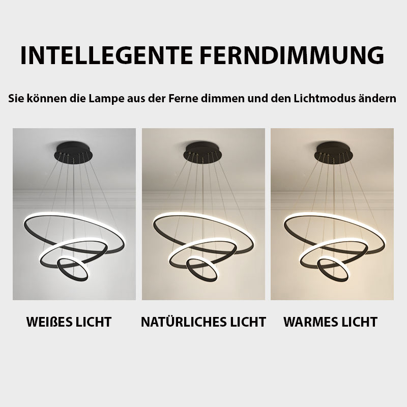 Moderne Plafondlamp Met 3 Dimbare Lichtstanden En Elegant Ringdesign