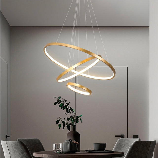 Moderne Plafondlamp Met 3 Dimbare Lichtstanden En Elegant Ringdesign