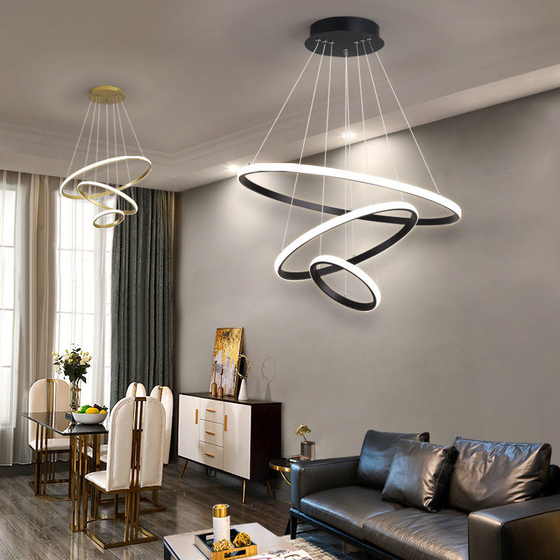 Moderne Plafondlamp Met 3 Dimbare Lichtstanden En Elegant Ringdesign