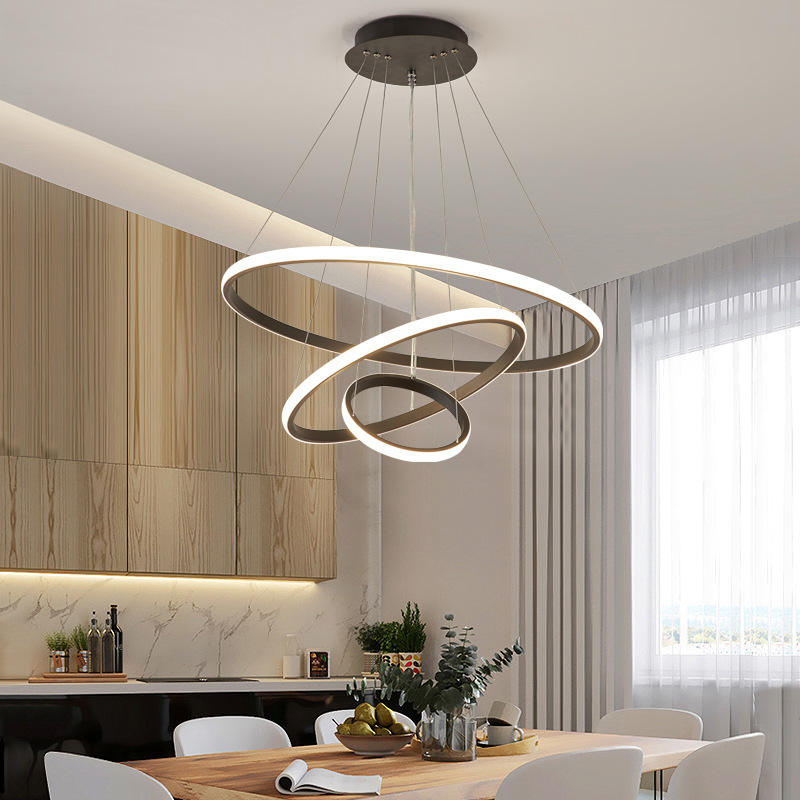 Moderne Plafondlamp Met 3 Dimbare Lichtstanden En Elegant Ringdesign