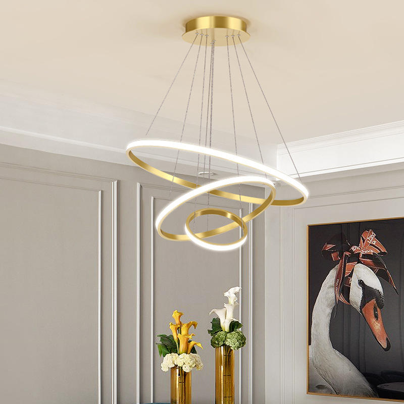 Moderne Plafondlamp Met 3 Dimbare Lichtstanden En Elegant Ringdesign