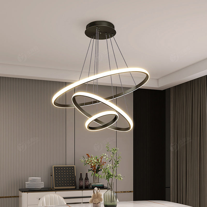 Moderne Plafondlamp Met 3 Dimbare Lichtstanden En Elegant Ringdesign