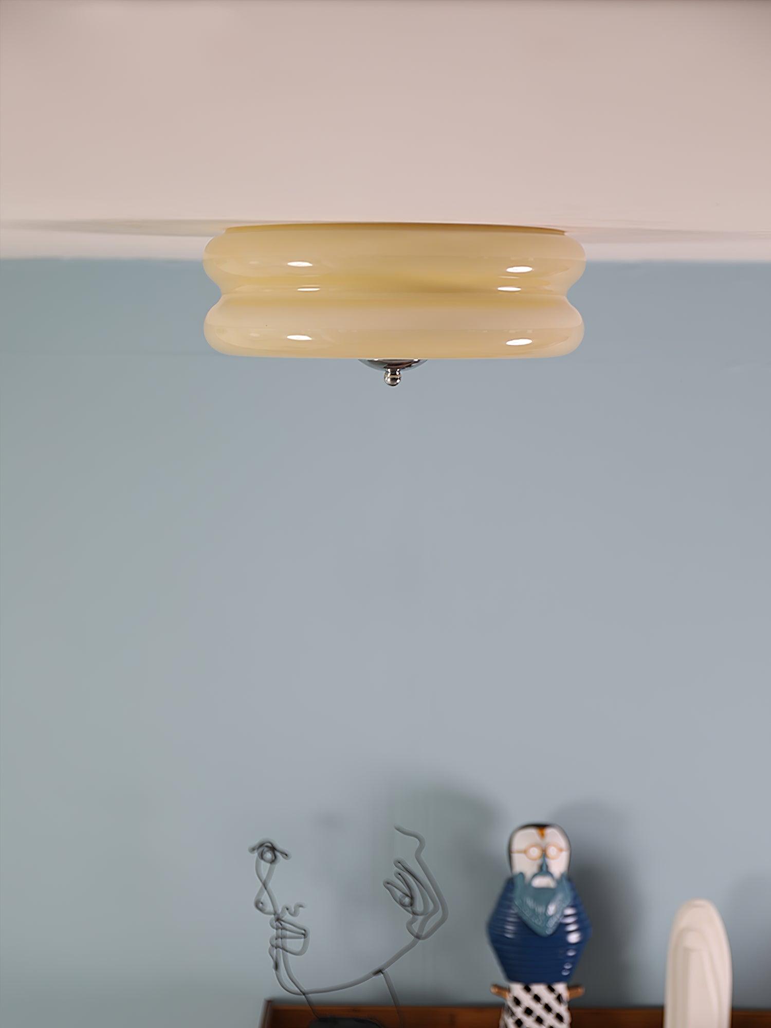 Art Deco Vintage Plafondlamp met Geïntegreerde LED – Retro Design voor Woonkamer, Eetkamer & Hal