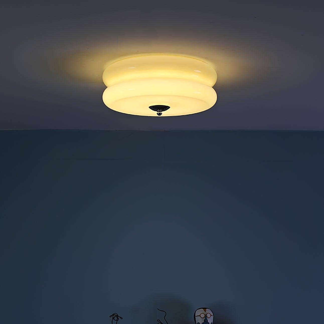 Art Deco Vintage Plafondlamp met Geïntegreerde LED – Retro Design voor Woonkamer, Eetkamer & Hal