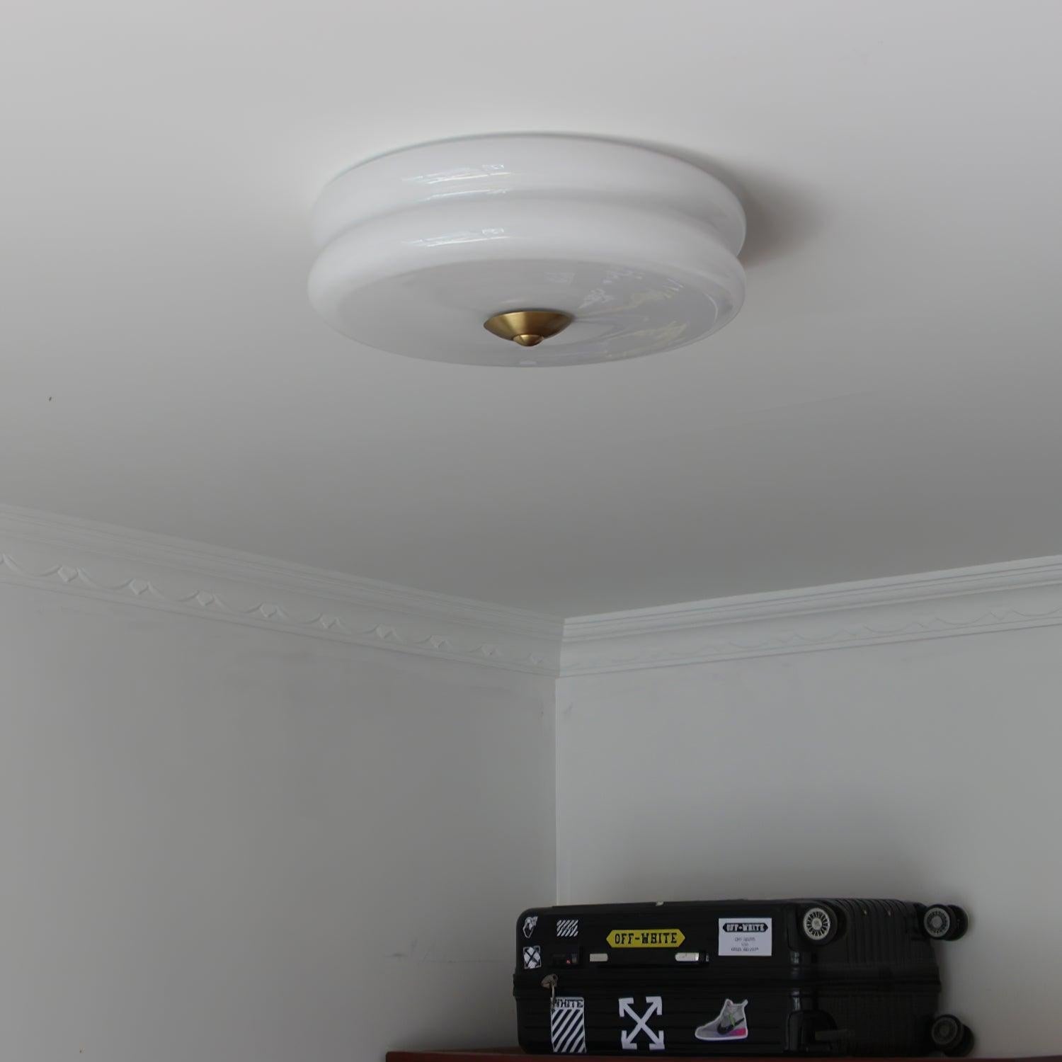 Art Deco Vintage Plafondlamp met Geïntegreerde LED – Retro Design voor Woonkamer, Eetkamer & Hal
