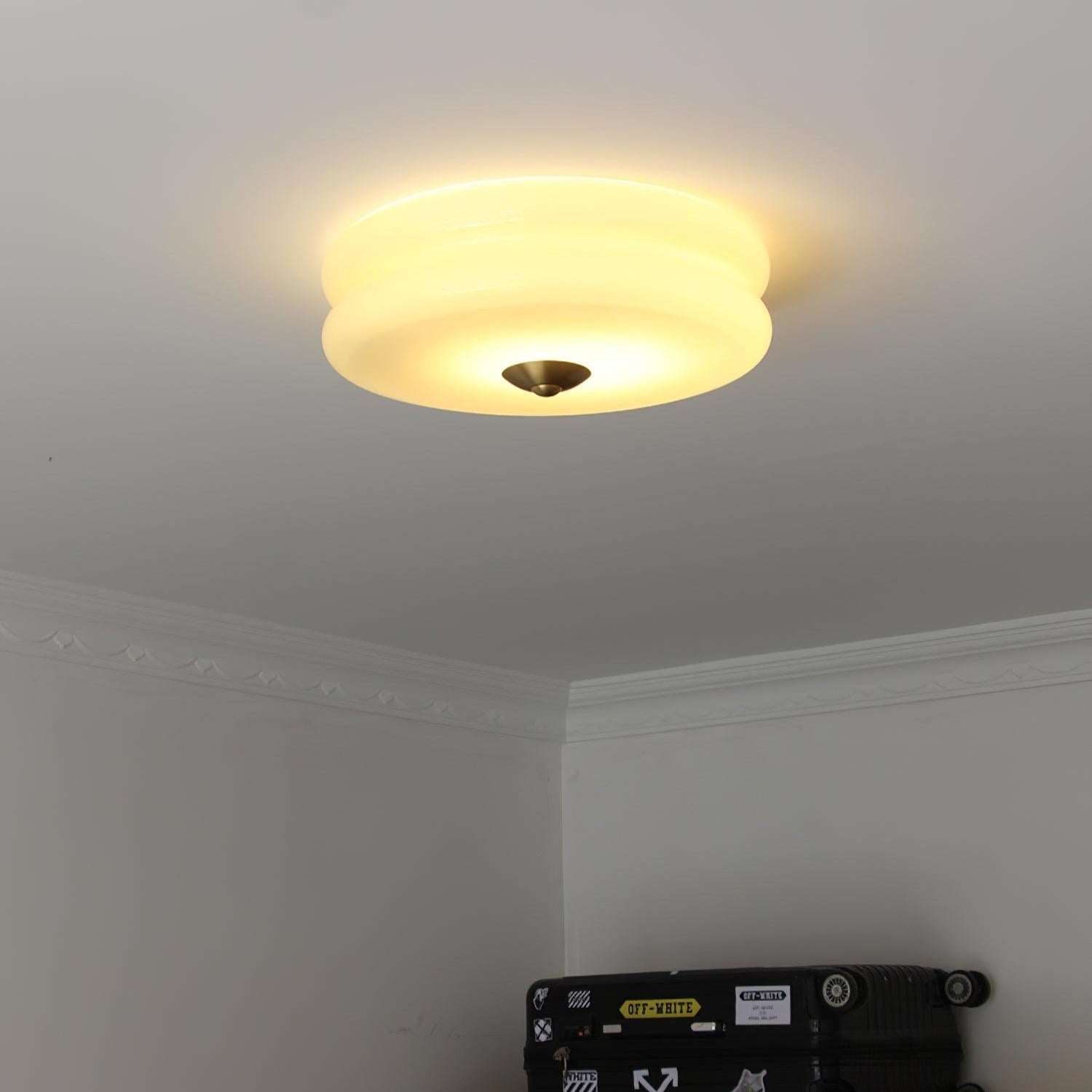 Art Deco Vintage Plafondlamp met Geïntegreerde LED – Retro Design voor Woonkamer, Eetkamer & Hal
