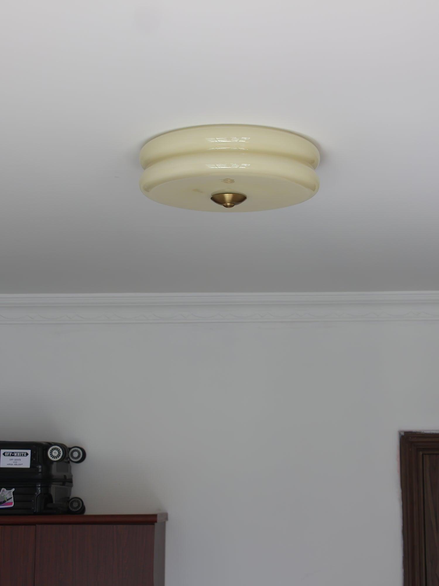 Art Deco Vintage Plafondlamp met Geïntegreerde LED – Retro Design voor Woonkamer, Eetkamer & Hal