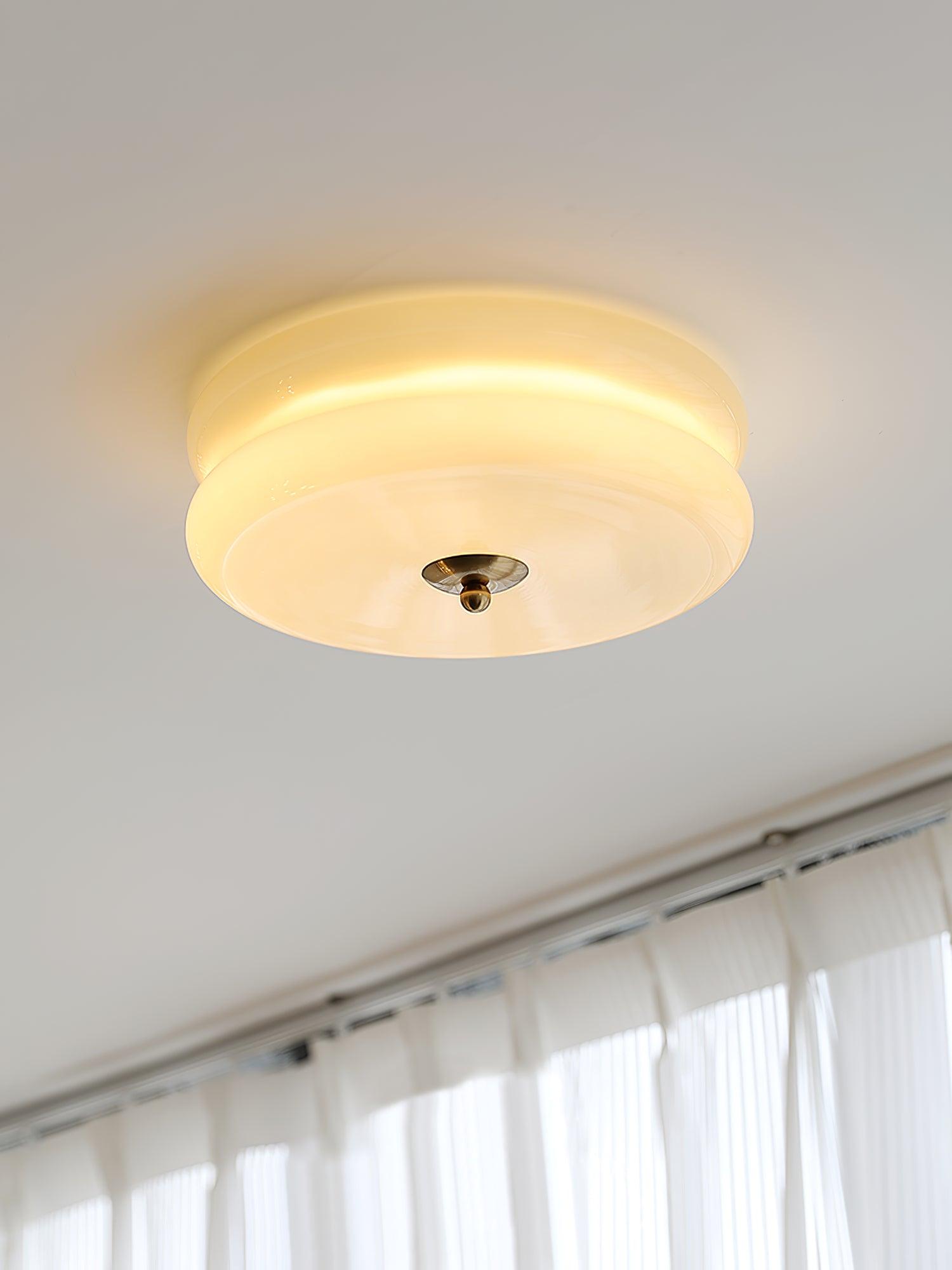 Art Deco Vintage Plafondlamp met Geïntegreerde LED – Retro Design voor Woonkamer, Eetkamer & Hal