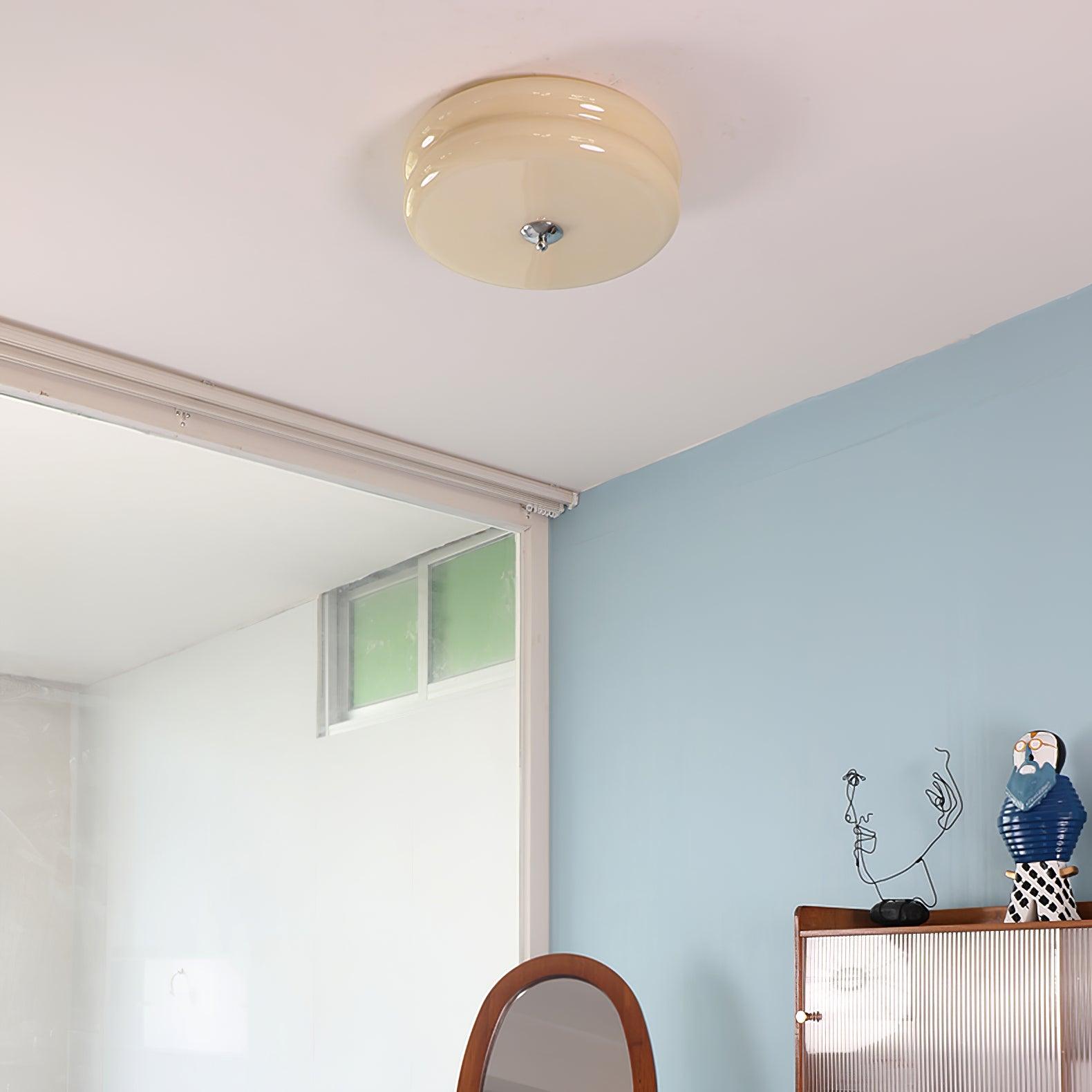 Art Deco Vintage Plafondlamp met Geïntegreerde LED – Retro Design voor Woonkamer, Eetkamer & Hal