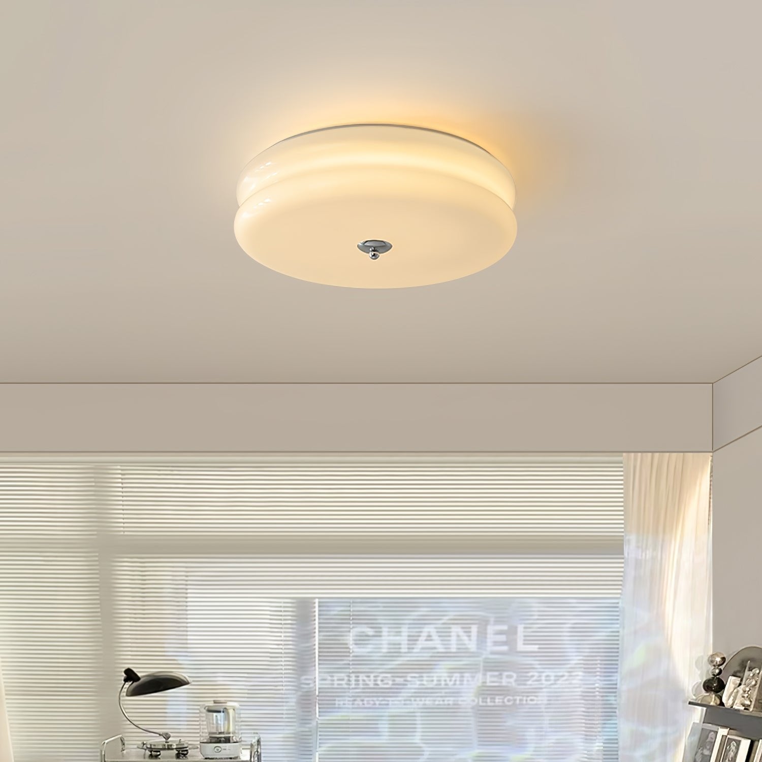 Art Deco Vintage Plafondlamp met Geïntegreerde LED – Retro Design voor Woonkamer, Eetkamer & Hal