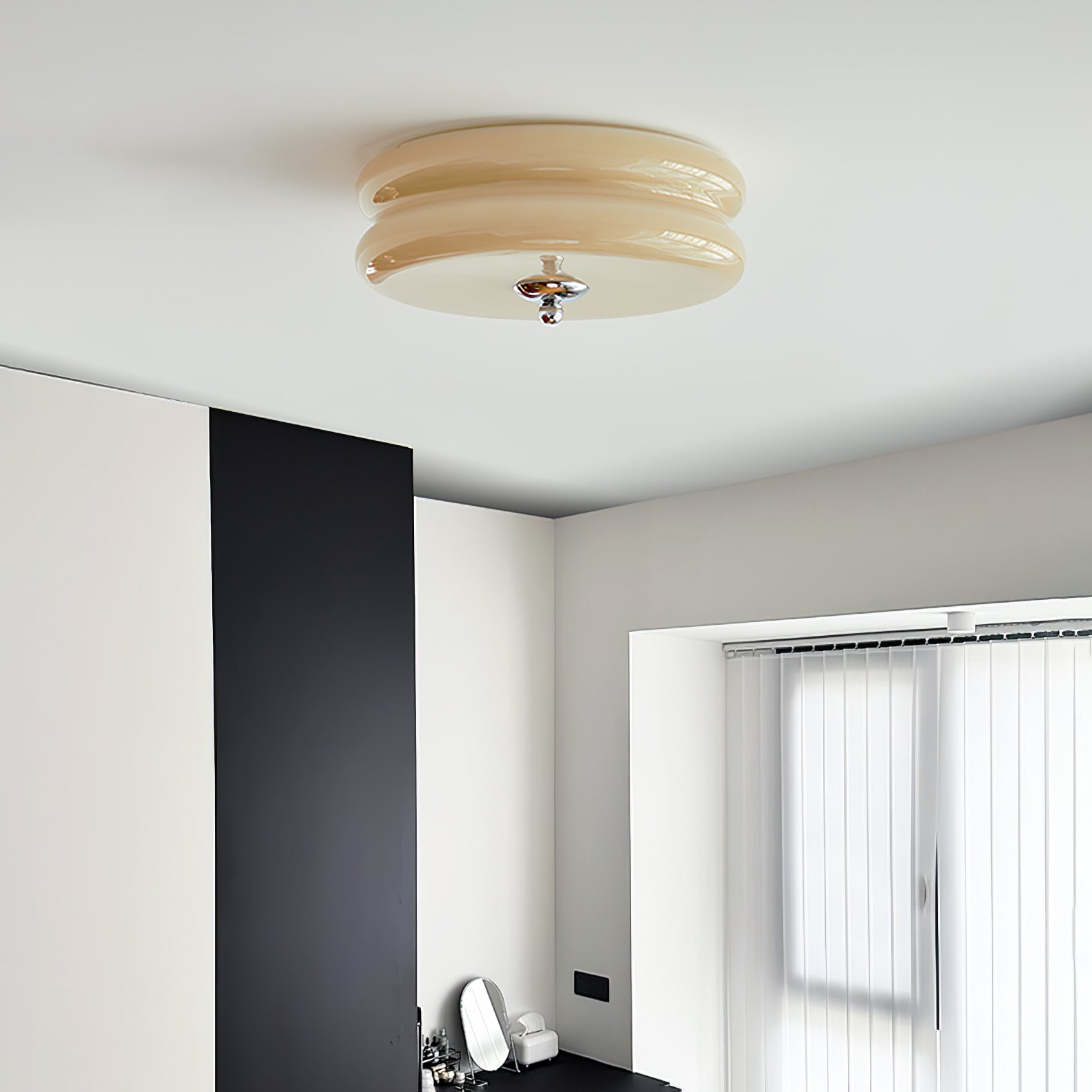 Art Deco Vintage Plafondlamp met Geïntegreerde LED – Retro Design voor Woonkamer, Eetkamer & Hal