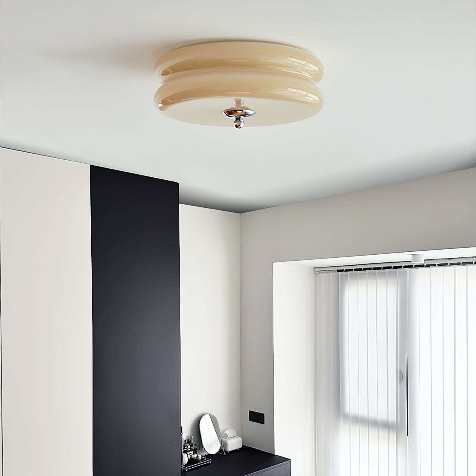 Art Deco Vintage Plafondlamp met Geïntegreerde LED – Retro Design voor Woonkamer, Eetkamer & Hal