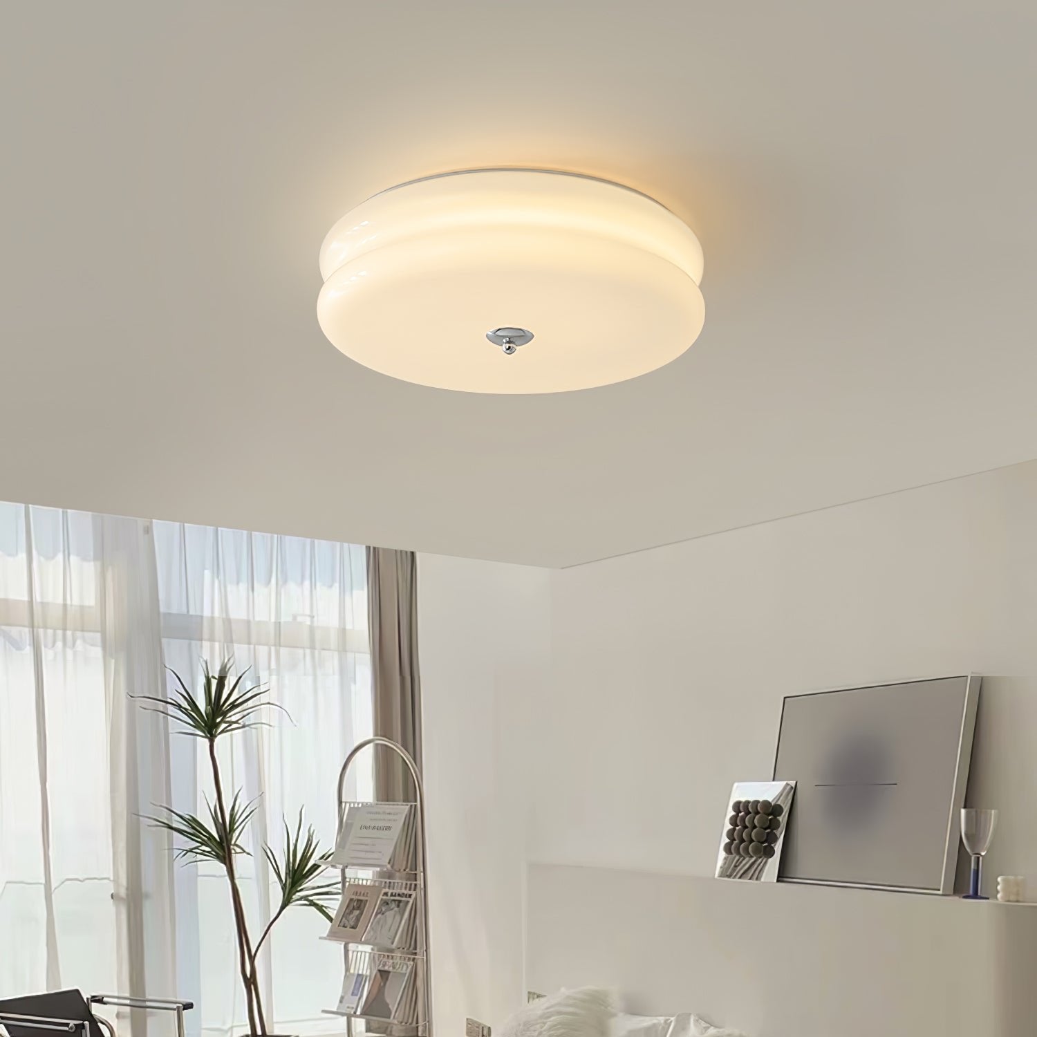 Art Deco Vintage Plafondlamp met Geïntegreerde LED – Retro Design voor Woonkamer, Eetkamer & Hal