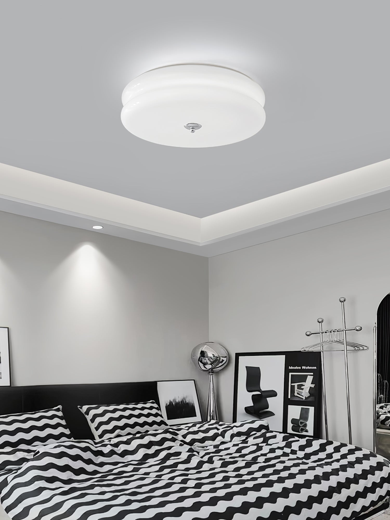 Art Deco Vintage Plafondlamp met Geïntegreerde LED – Retro Design voor Woonkamer, Eetkamer & Hal