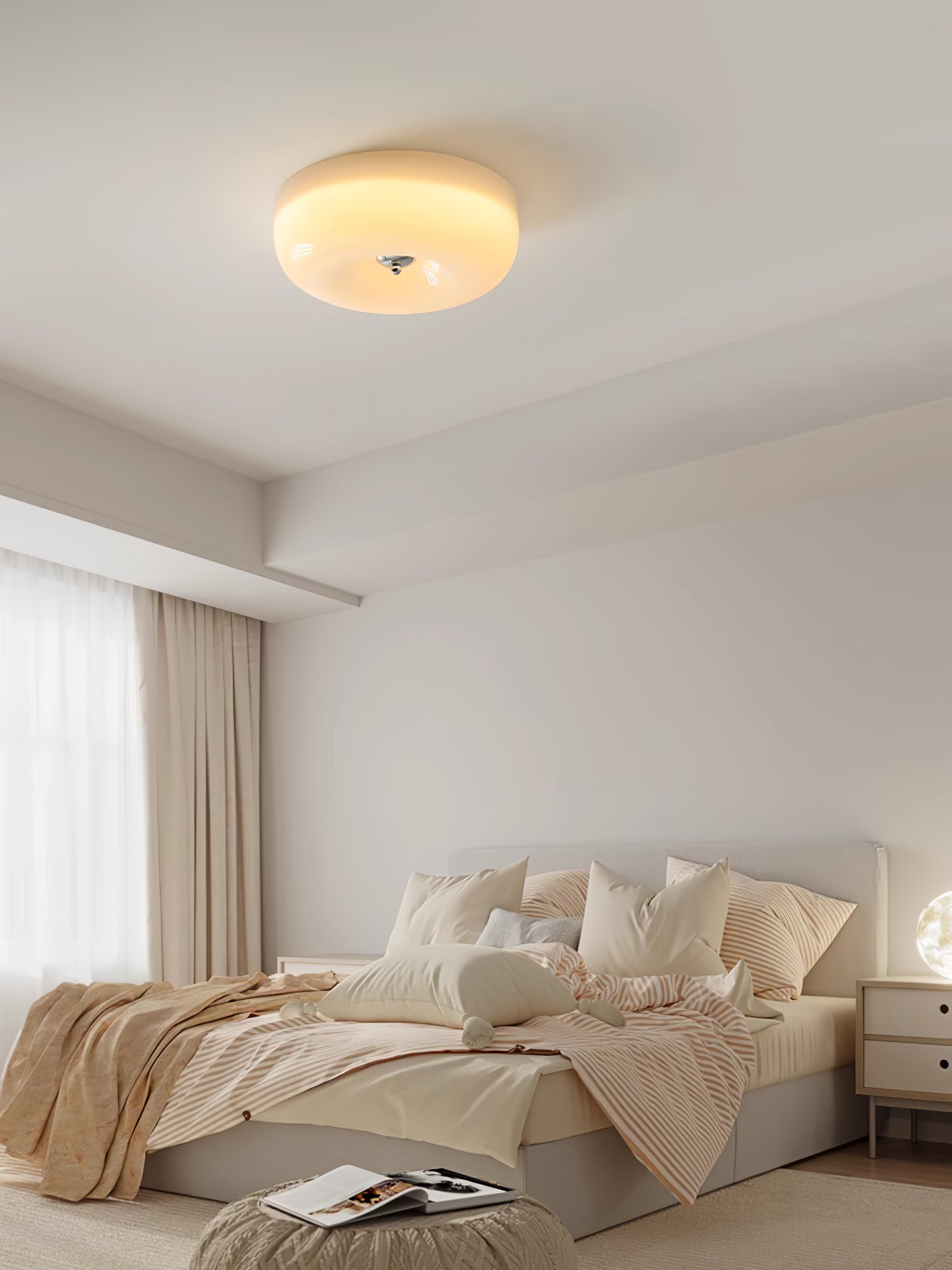 Art Deco Vintage Plafondlamp met Geïntegreerde LED – Retro Design voor Woonkamer, Eetkamer & Hal