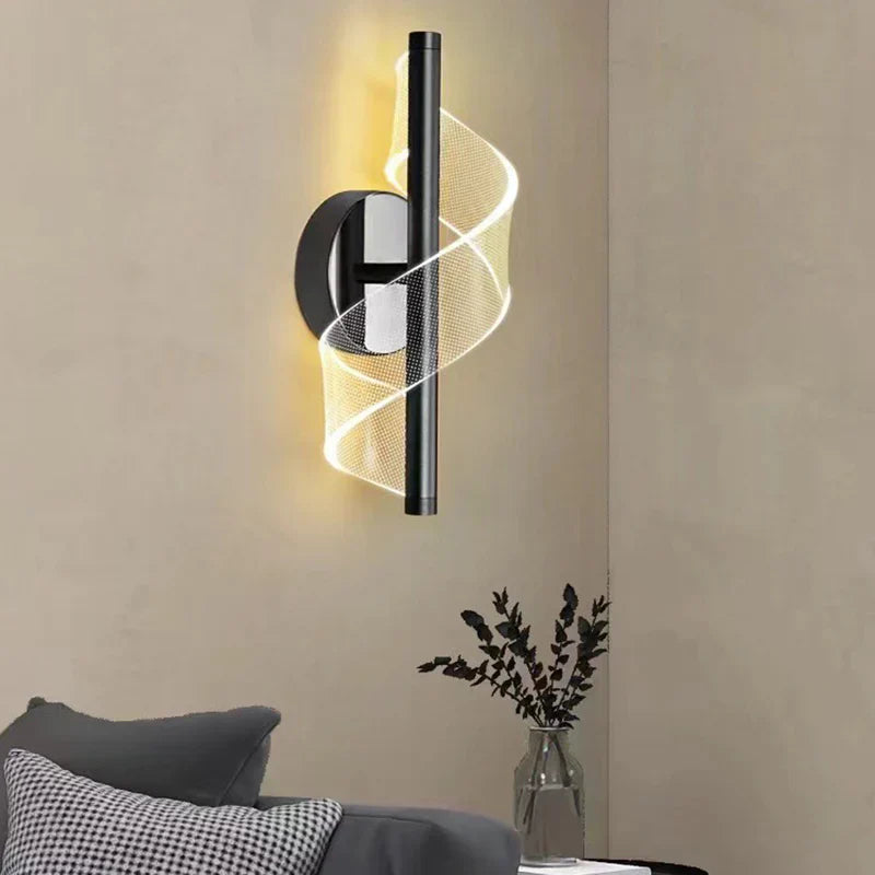 Luxe Wandlamp met Glazen Kandelaar