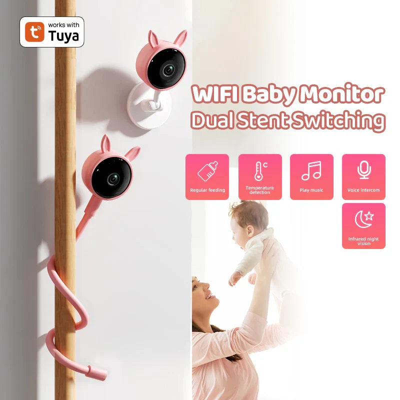 BabySense Smart - Babyfoon 1080P HD – Nachtzicht, Temperatuurmonitor en Afstandsbediening