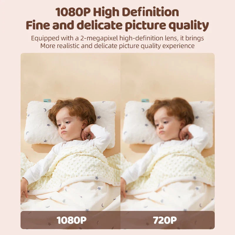 BabySense Smart - Babyfoon 1080P HD – Nachtzicht, Temperatuurmonitor en Afstandsbediening