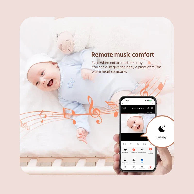 BabySense Smart - Babyfoon 1080P HD – Nachtzicht, Temperatuurmonitor en Afstandsbediening