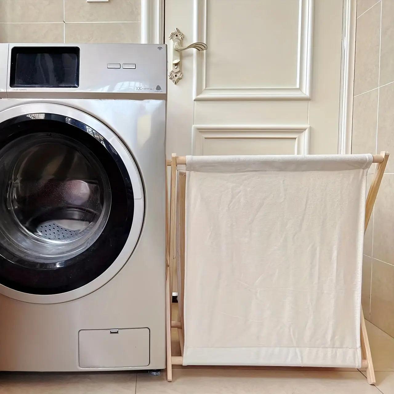 Wasmand Van Massief Hout Voor Een Stijlvol En Natuurlijk Interieur
