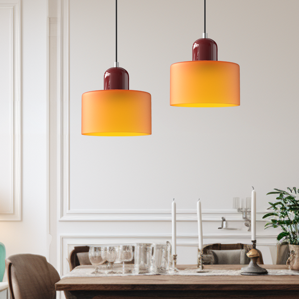 Creatieve Glazen Hanglamp – Modern Bauhaus Design – E27 Fitting – Verstelbare Hoogte