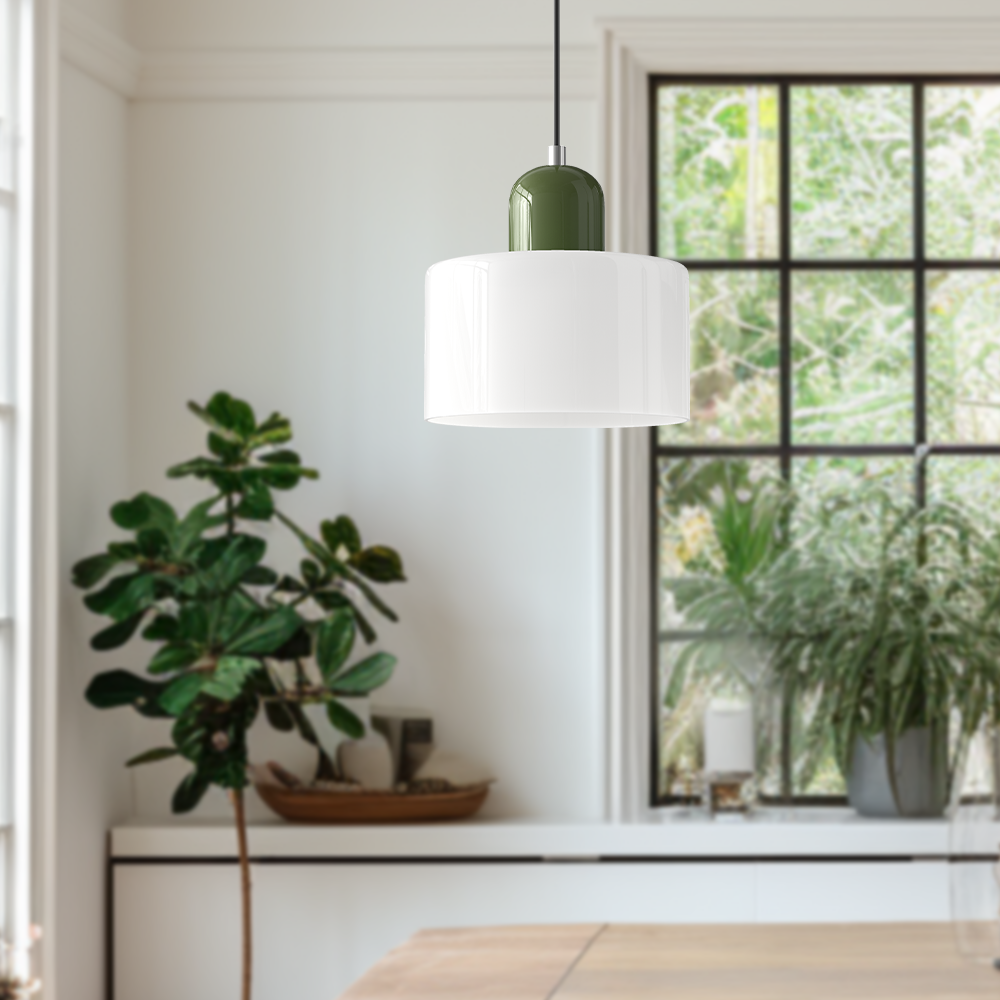Creatieve Glazen Hanglamp – Modern Bauhaus Design – E27 Fitting – Verstelbare Hoogte