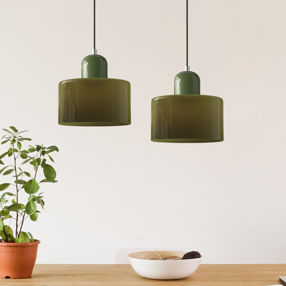 Creatieve Glazen Hanglamp – Modern Bauhaus Design – E27 Fitting – Verstelbare Hoogte