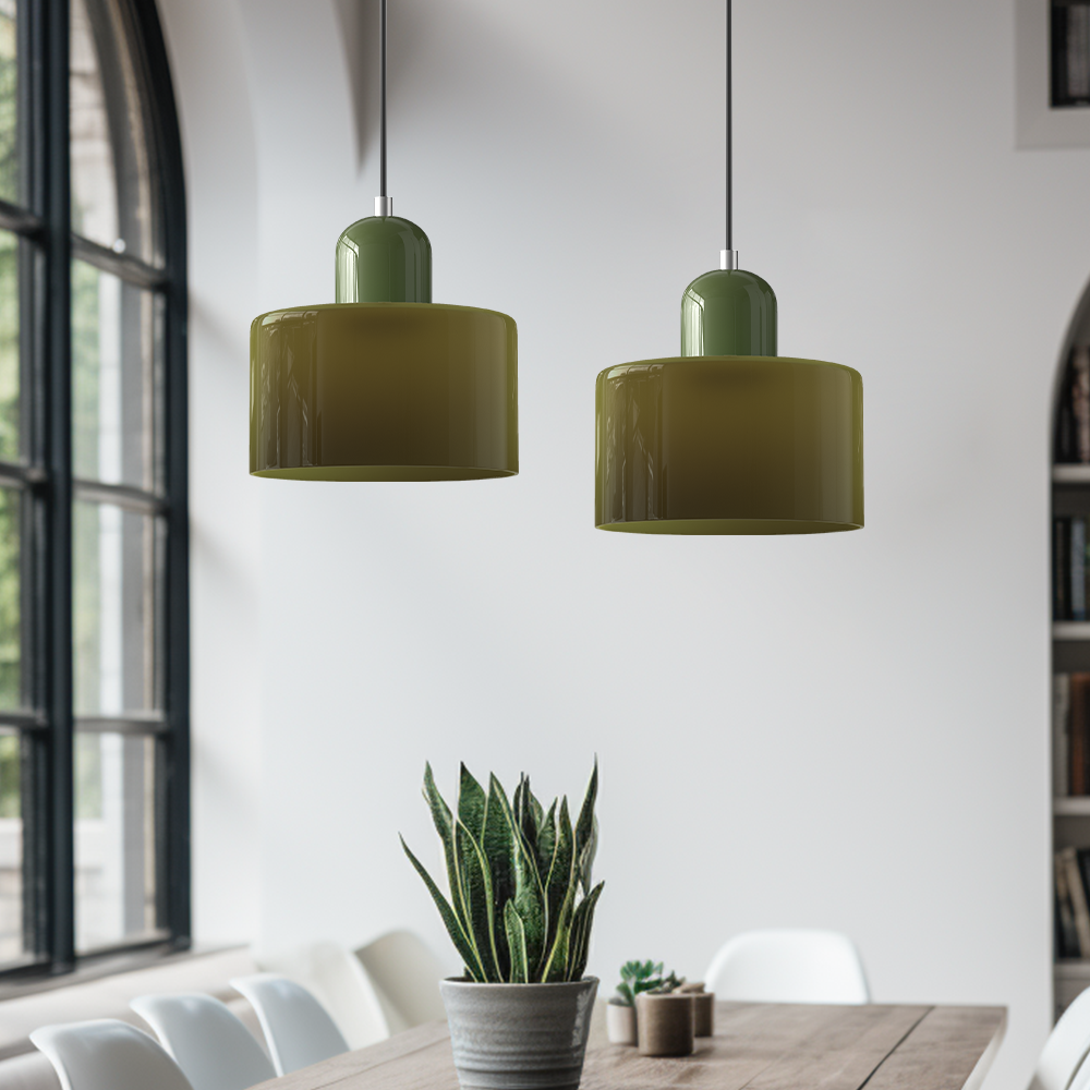 Creatieve Glazen Hanglamp – Modern Bauhaus Design – E27 Fitting – Verstelbare Hoogte