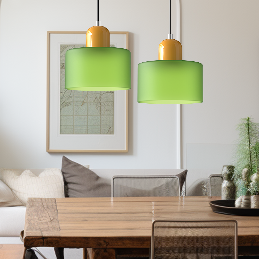 Creatieve Glazen Hanglamp – Modern Bauhaus Design – E27 Fitting – Verstelbare Hoogte