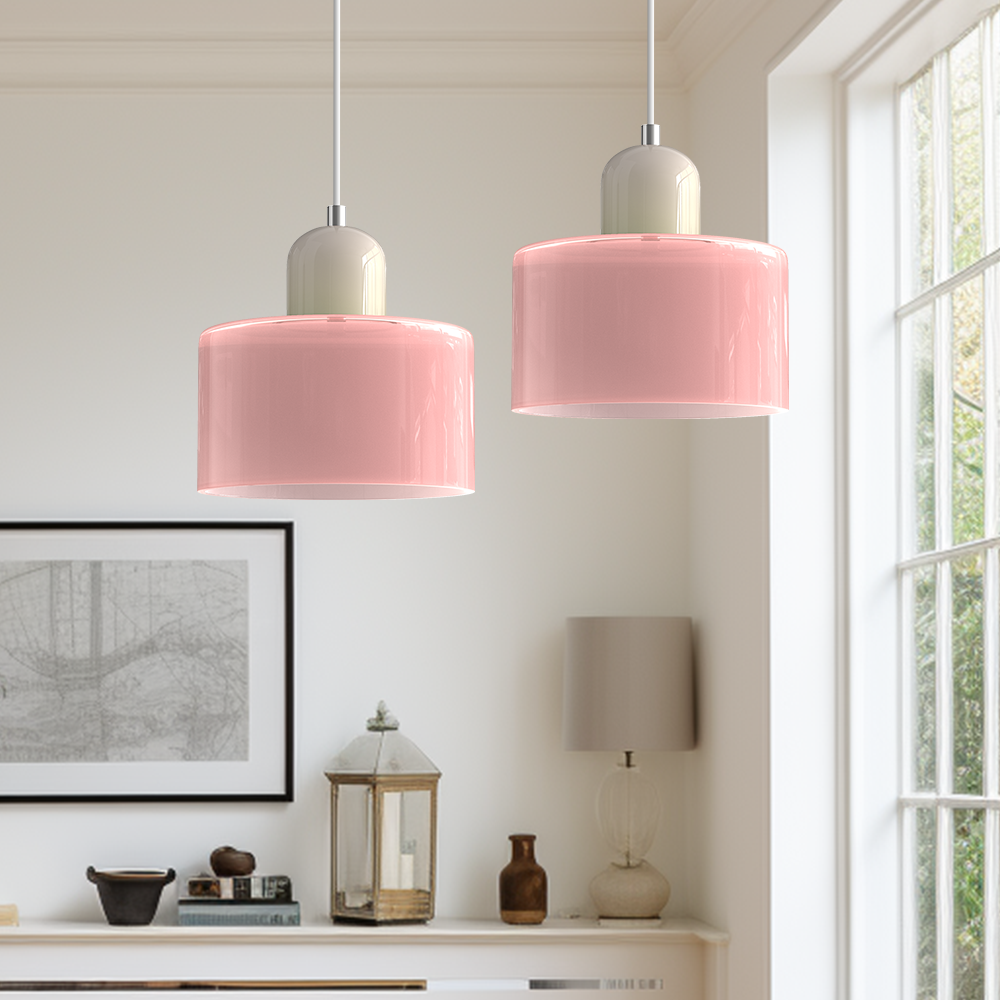 Creatieve Glazen Hanglamp – Modern Bauhaus Design – E27 Fitting – Verstelbare Hoogte
