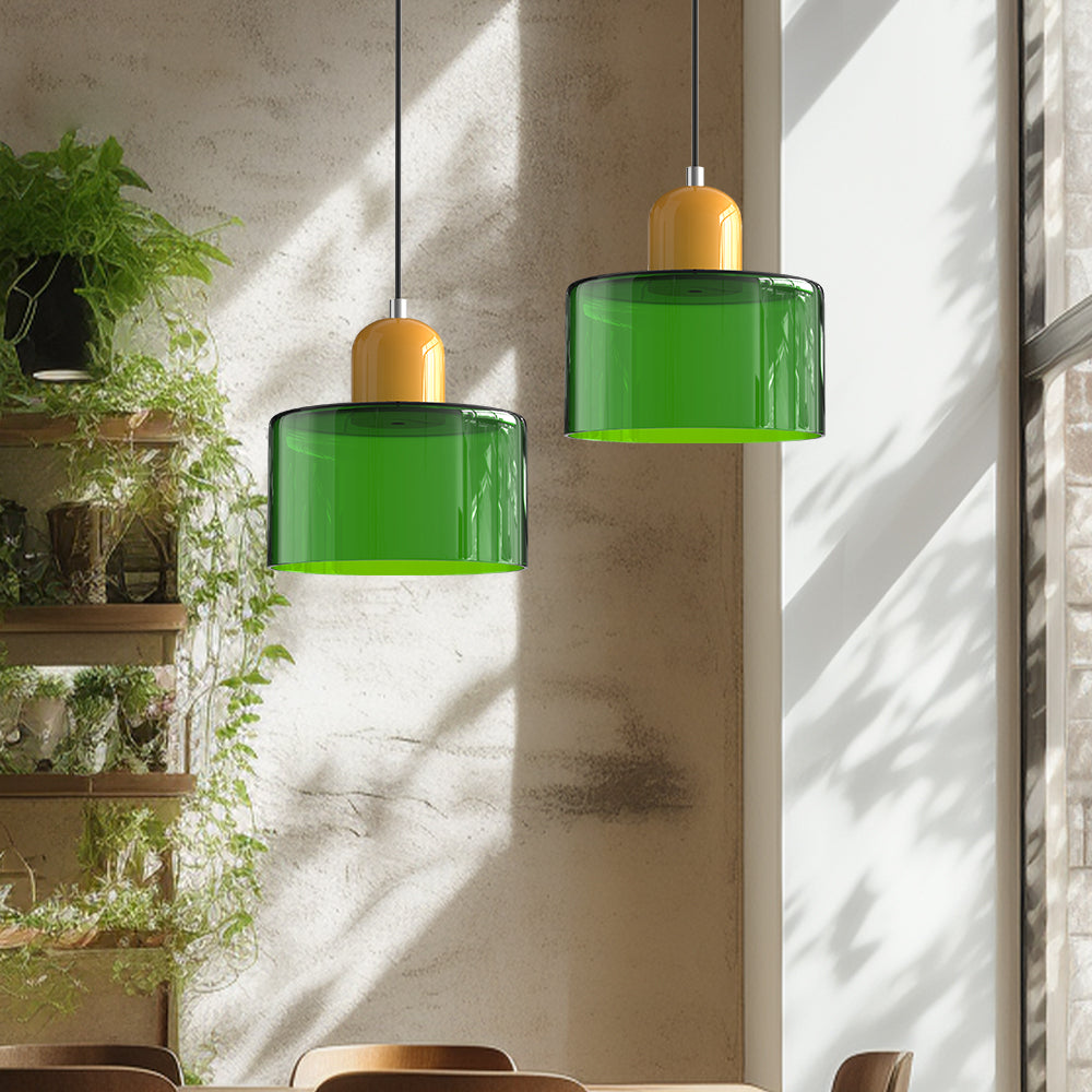 Creatieve Glazen Hanglamp – Modern Bauhaus Design – E27 Fitting – Verstelbare Hoogte
