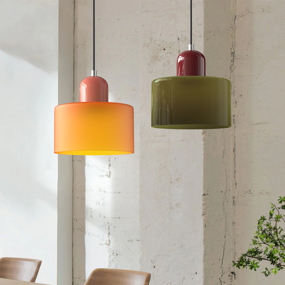 Creatieve Glazen Hanglamp – Modern Bauhaus Design – E27 Fitting – Verstelbare Hoogte