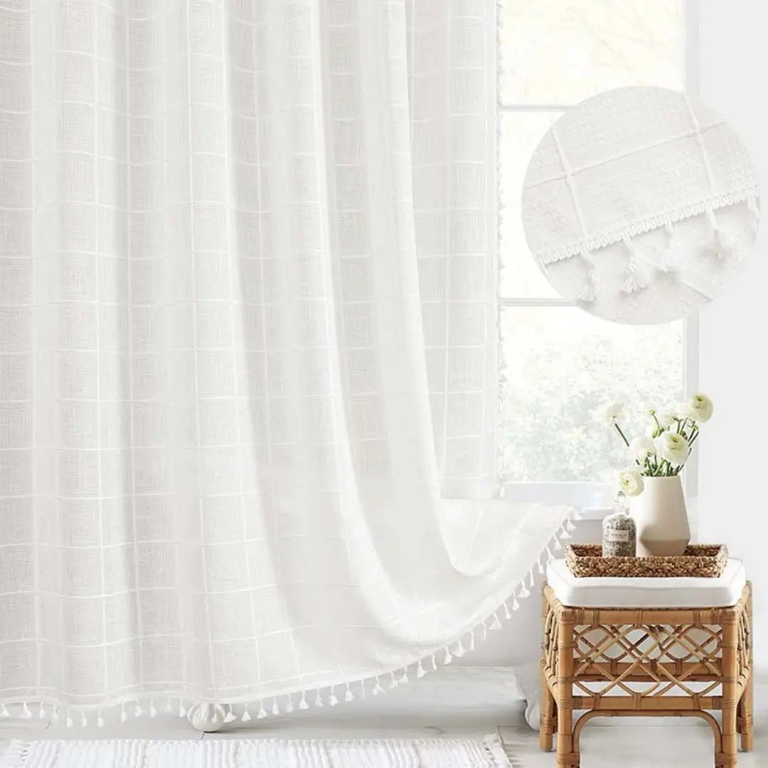 Bohemian Douchegordijn Met Kwastjes & Waterafstotend Design