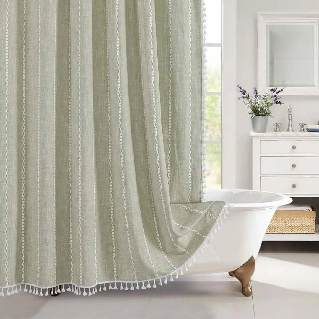 Bohemian Douchegordijn Met Kwastjes & Waterafstotend Design