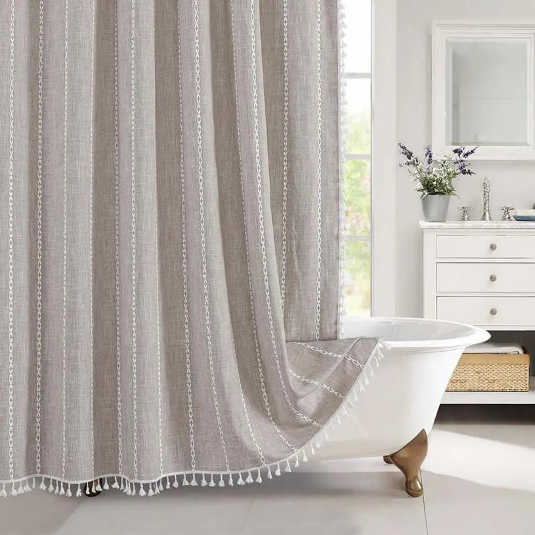 Bohemian Douchegordijn Met Kwastjes & Waterafstotend Design