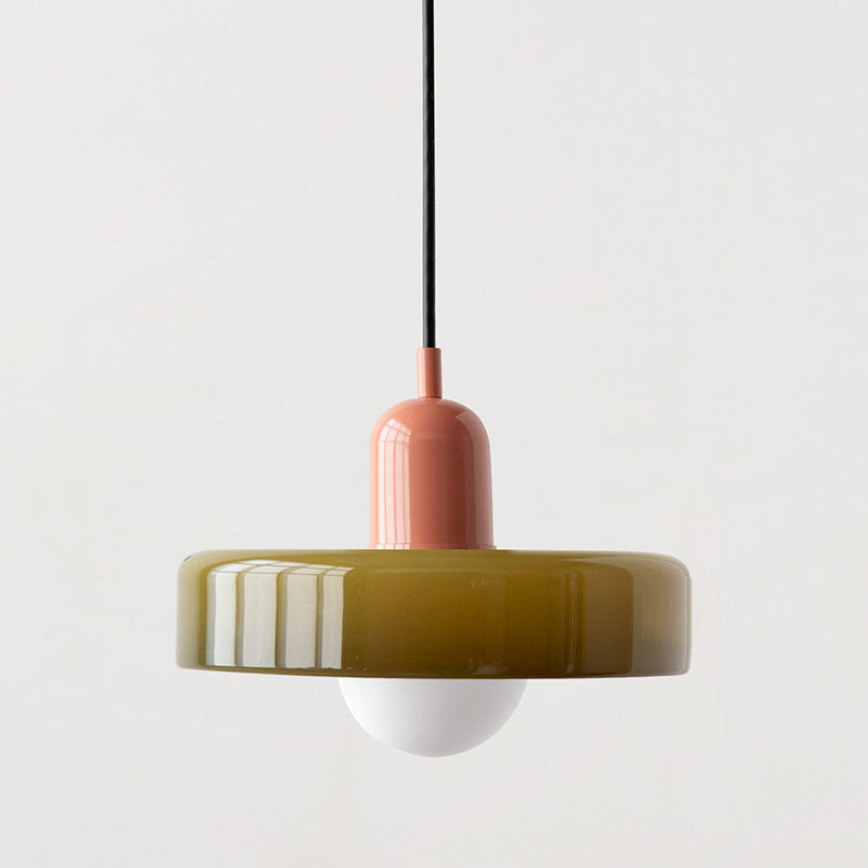 Kleurrijke Bauhaus Hanglamp Met Tijdloos Glasontwerp