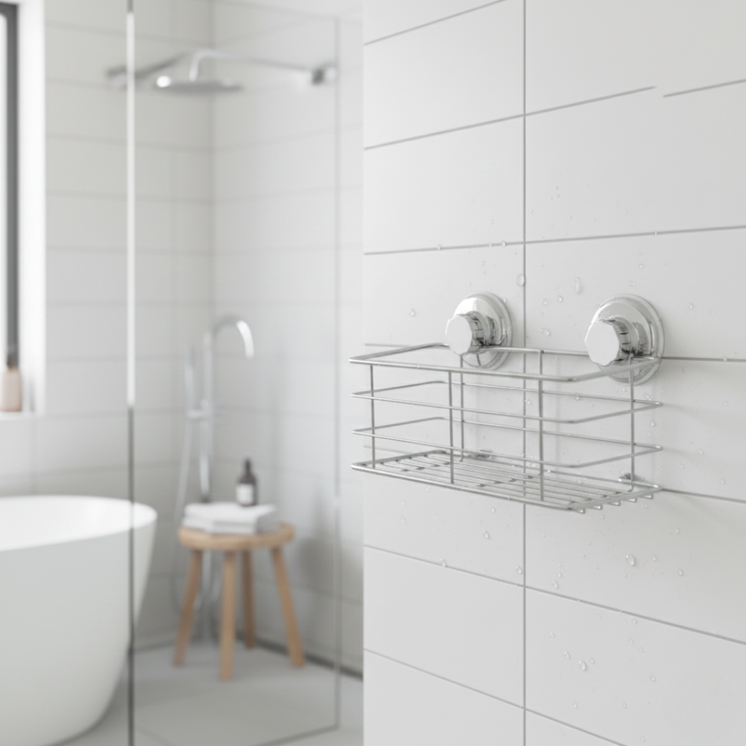 Nordic Shelf – Twist & Lock Badkamer Wandplank Zonder Boren Voor Compacte & Stijlvolle Opbergruimte