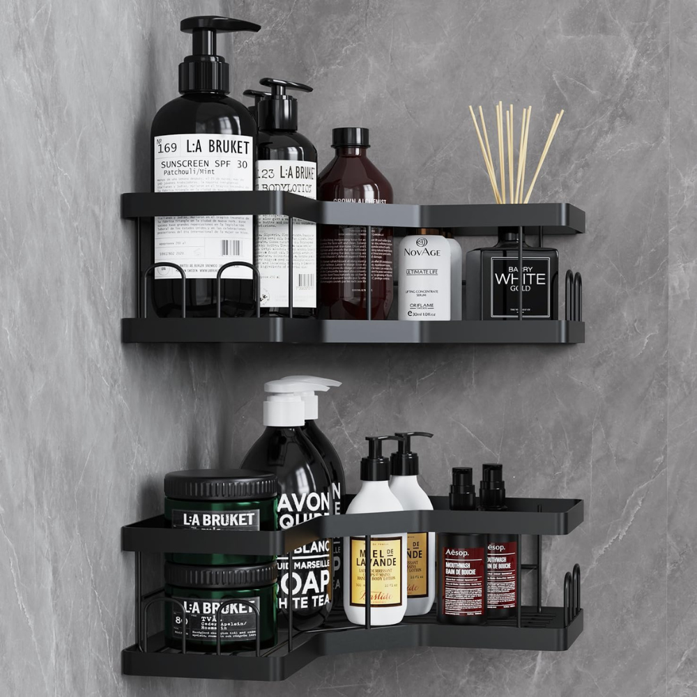 Wandplank Set 2 Stuks – Gebogen Design Planken Voor Een Stijlvolle En Moderne Badkamer