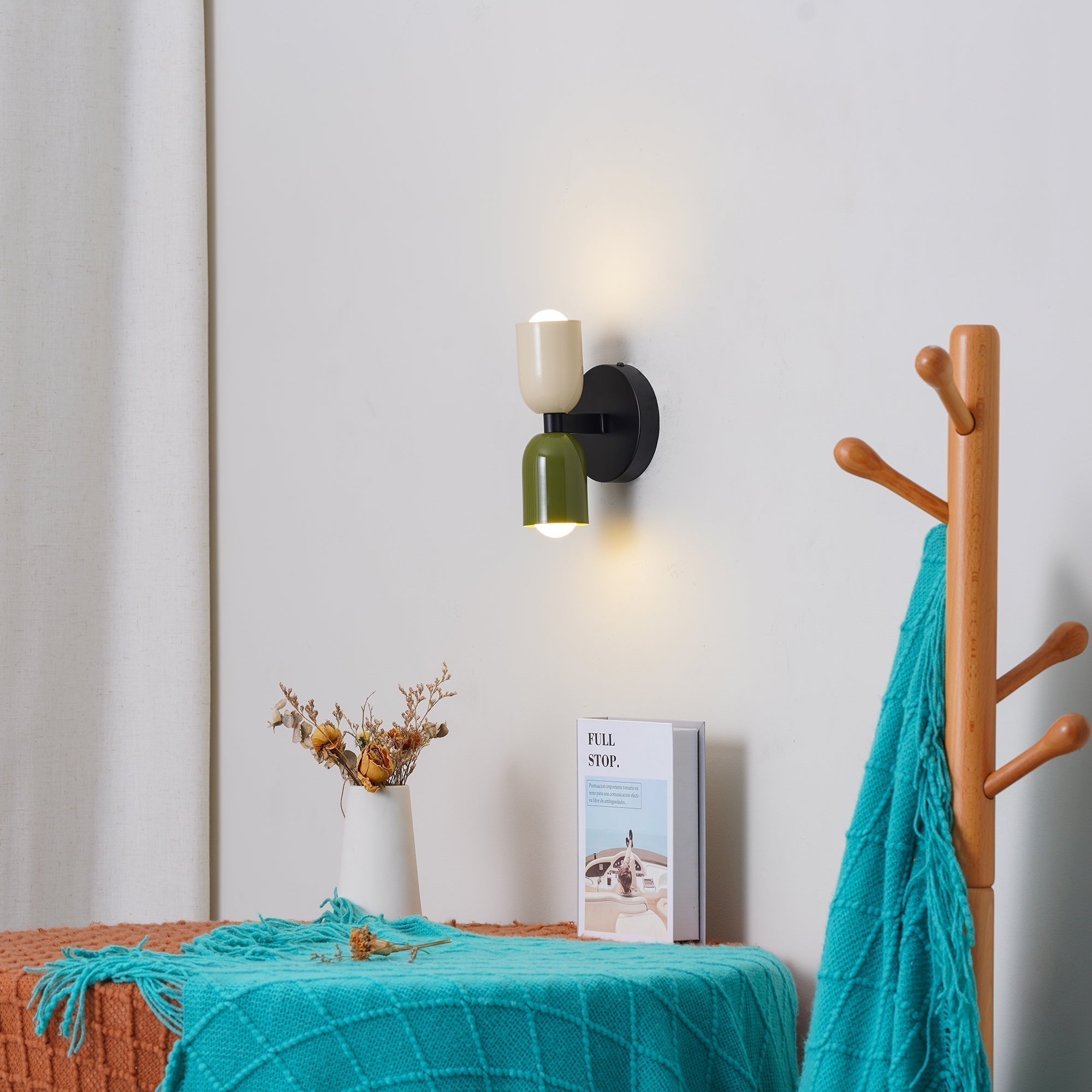 Vintage Wandlamp met Dubbele Kop - Stijlvolle Verlichting voor je Huis