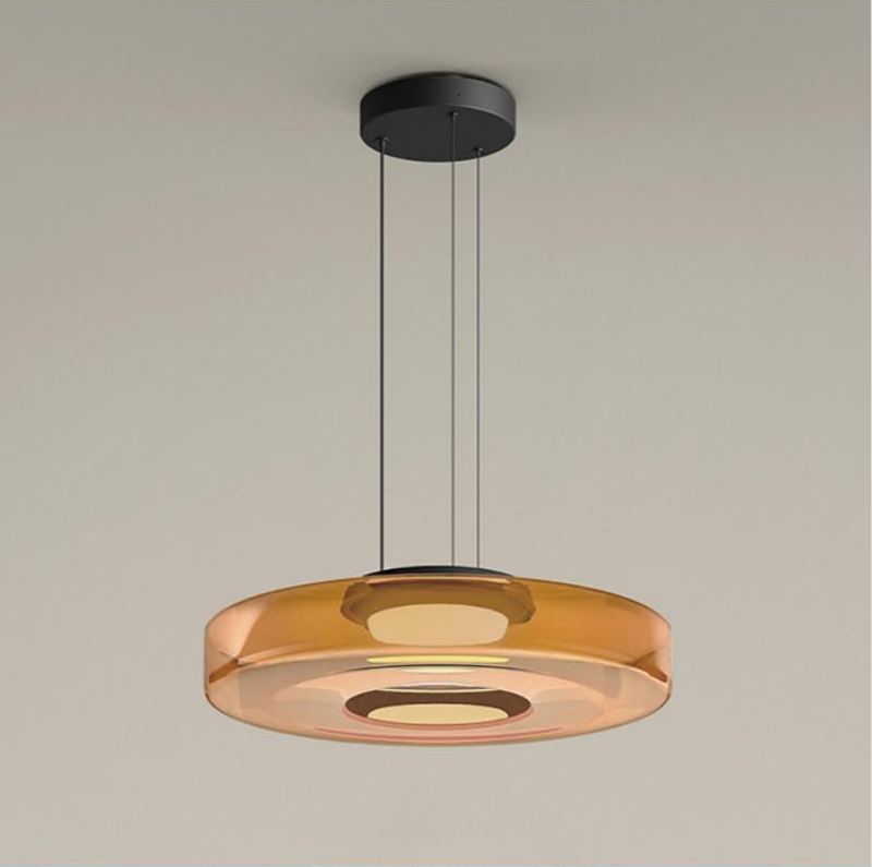 BauhausGlow - Glazen Hanglamp In Bauhaus-Stijl Met Warm Licht & Moderne Vormgeving