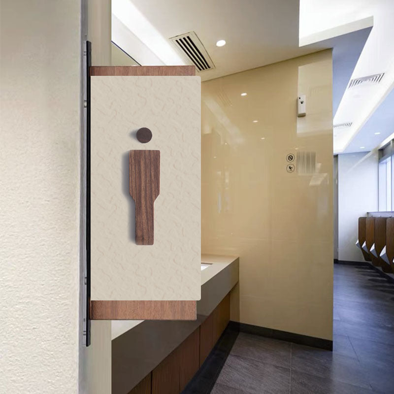 Houten Toiletdeurbord Set – Stijlvolle En Moderne Badkamerdecoratie