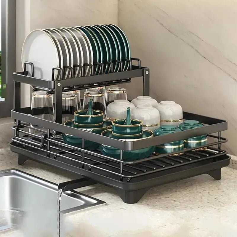 KITCHENFORM – Opvouwbaar RVS Afdruiprek Voor Ruimtebesparend & Modern Keukengebruik
