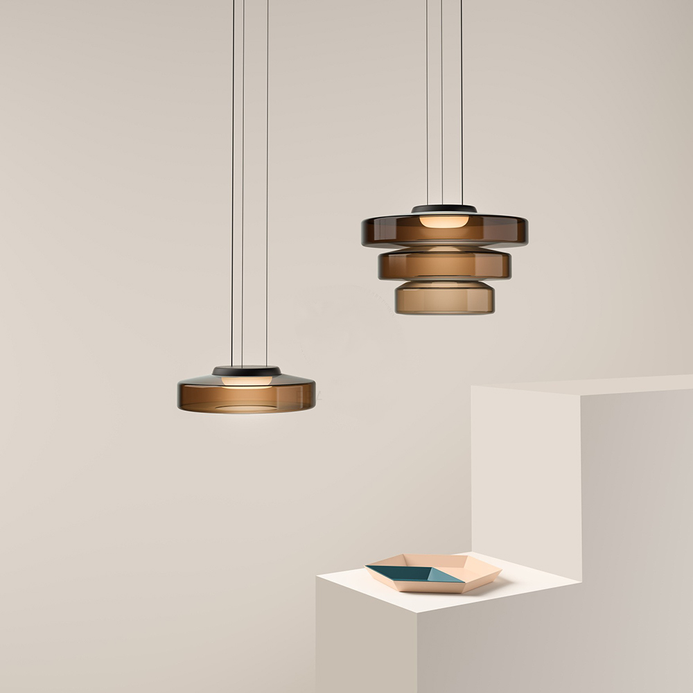 BauhausGlow - Glazen Hanglamp In Bauhaus-Stijl Met Warm Licht & Moderne Vormgeving