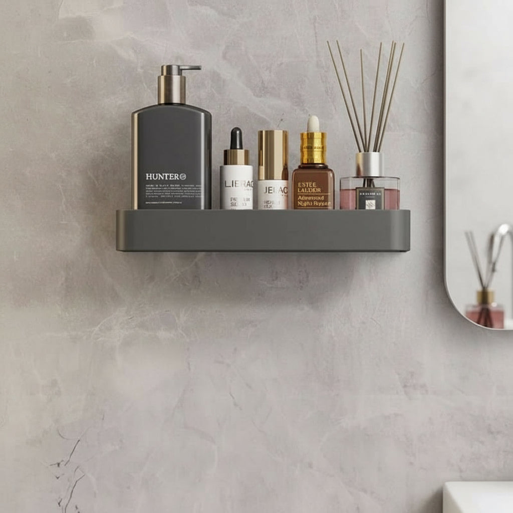 AquaShelf Badkamer Wandplank – Met Handdoekhouder En Zonder Boren Voor Een Strakke Look