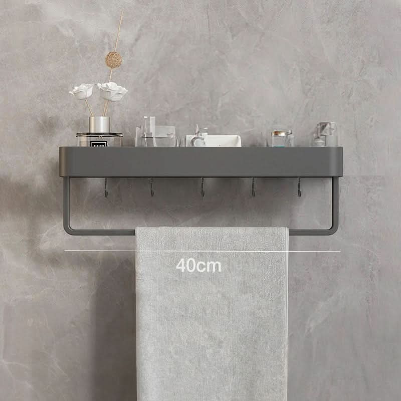 AquaShelf Badkamer Wandplank – Met Handdoekhouder En Zonder Boren Voor Een Strakke Look